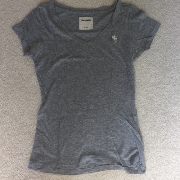 Abercrombie Navy Blue and Grey V-Neck T-Shirts - Picture 3 of 3